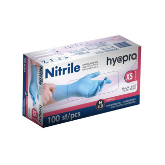Hy@pro nitril handschoenen blauw XS ongepoederd latexvrij 100 stuks