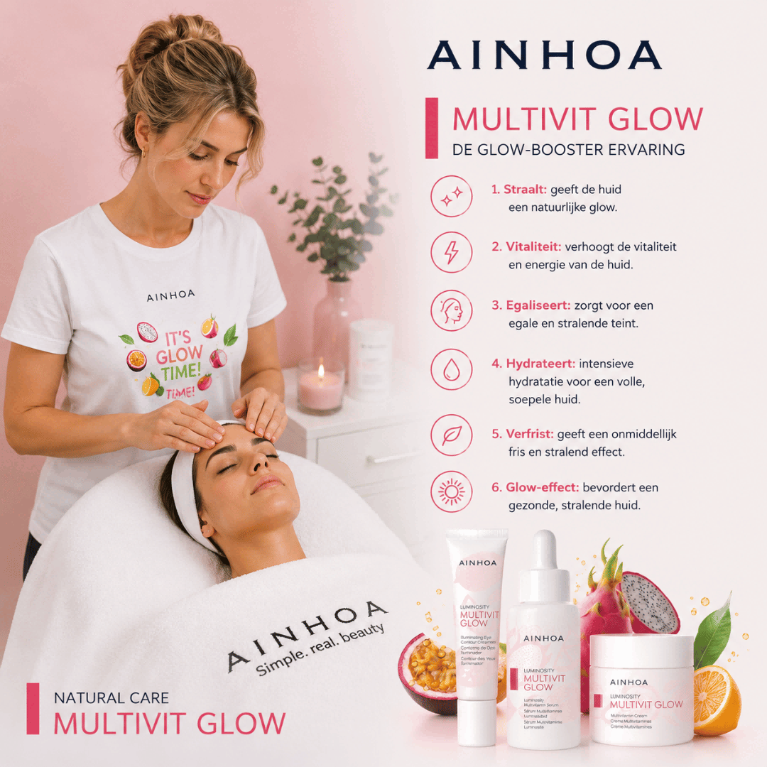AINHOA Multivit Glow starterspakket met cabine- en retailproducten