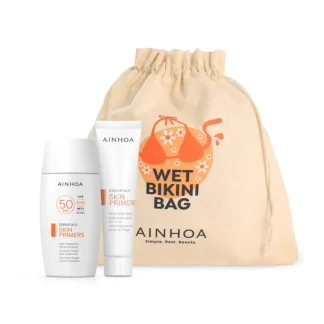 Ainhoa Skin Primers - High Protection Facial Emulsion SPF50 - Bikini Bag Set