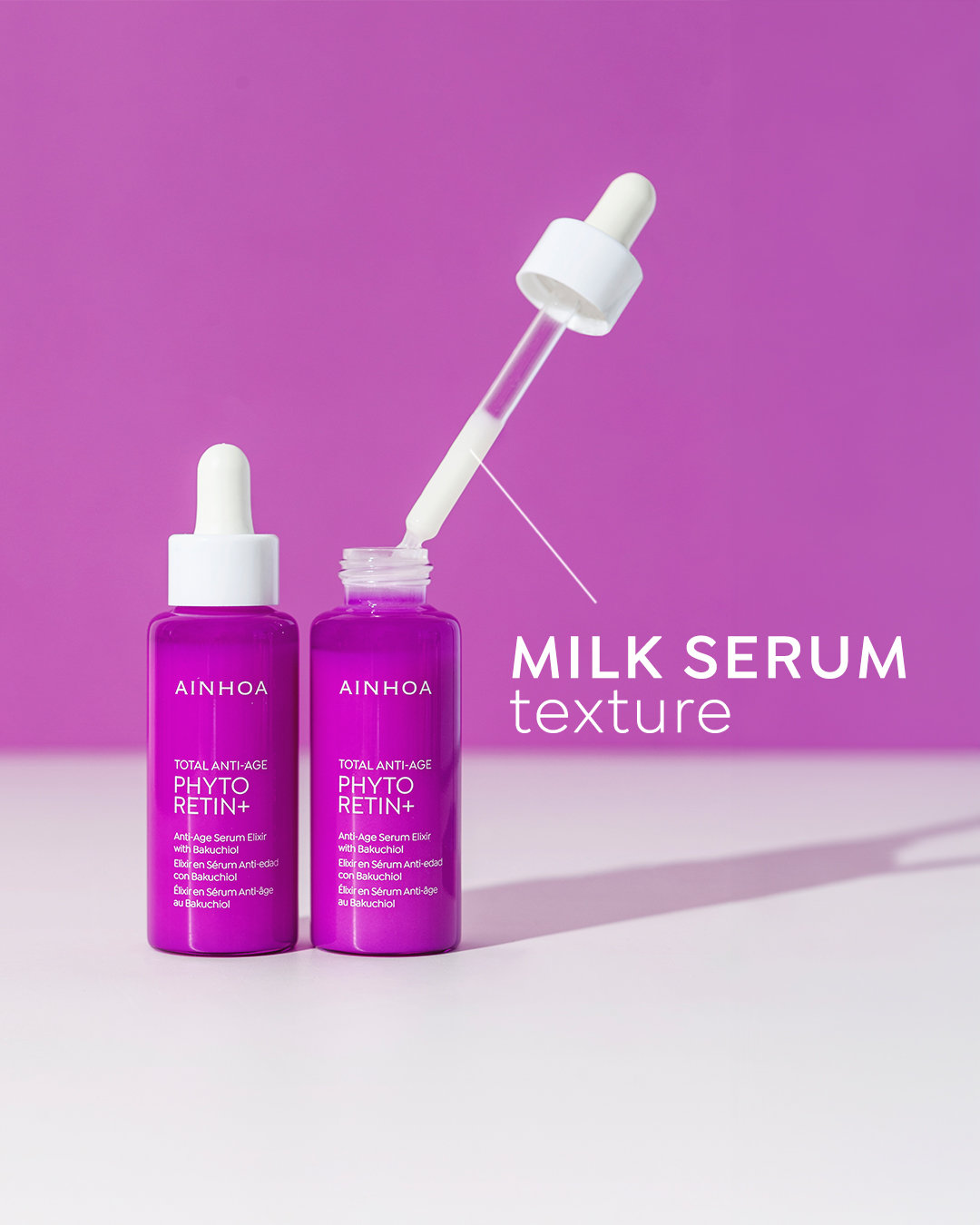 98% ingrediënten van natuurlijke oorsprong. 🌿 Vegan friendly. 🤍 Milk Serum-textuur. ✨